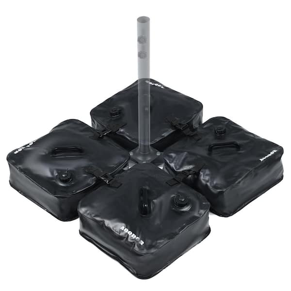 Aoodor Fillable Umbrella Weight Bag Water For Patio Umbrella Base in Black