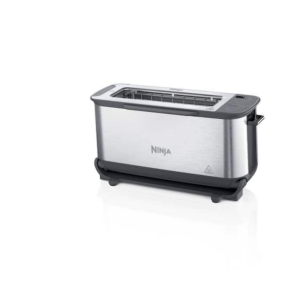  Ninja ST101 Foodi 2-in-1 Flip Toaster, 2-Slice Capacity,  Compact Toaster Oven, Snack Maker, Reheat, Defrost, 1500 Watts, Stainless  Steel, 6 Functions : Everything Else