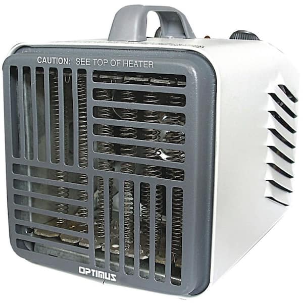 Optimus Electric Mini Compact Utility Heater with Thermostat