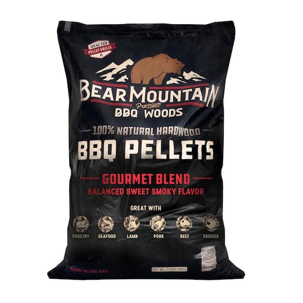 Bear Mountain Premium BBQ Woods 20 lbs. All-Natural Hardwood Gourmet Blend Smoker Pellets