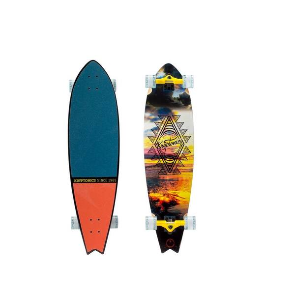 Kryptonics 40 in. Tahiti Native Pin-Fishtail Longboard
