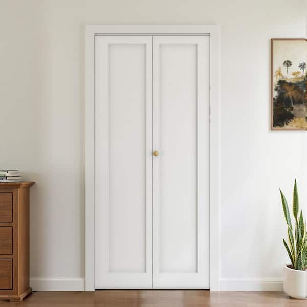 SOCBAZZAR 32 in. x 78.4 in. 1-Panel Hollow Core White Primed