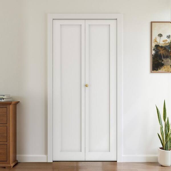 SOCBAZZAR 36 in. x 78.4 in. 1-Panel Hollow Core White Primed