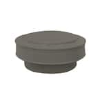 9 in. D Aluminum Vent Pipe Cap in Weatherwood