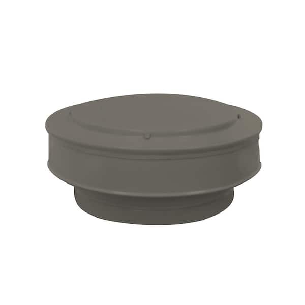 Active Ventilation 9 in. D Aluminum Vent Pipe Cap in Weatherwood
