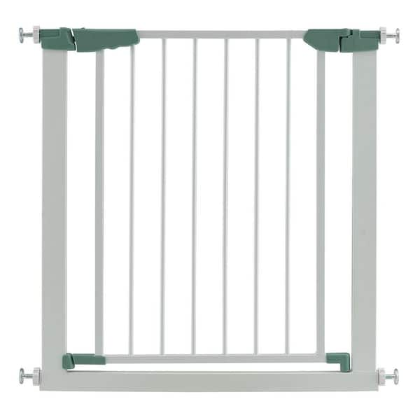 White plastic baby retailer gate