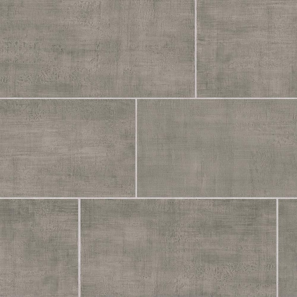 Sample - Unico Gray Matte 6 in. x 6 in. Concrete Look Porcelain Floor and Wall Tile
