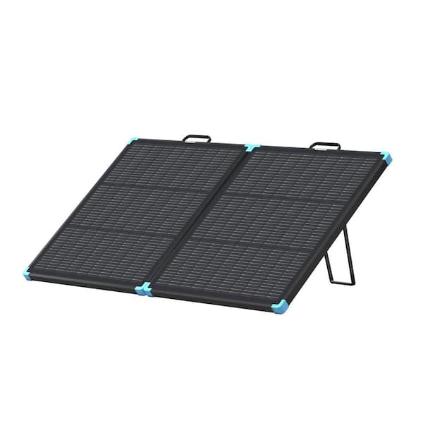 100-Watt Monocrystalline Lightweight Solar Panel Suitcase, 16BB N-Type Waterproof for RV Camping, Portable, Foldable