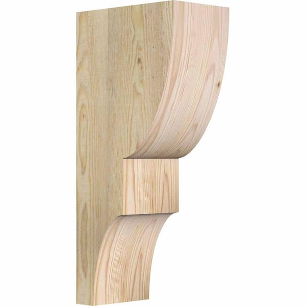 Ekena Millwork 6 in. x 10 in. x 22 in. Douglas Fir Ridgewood Rough Sawn Corbel