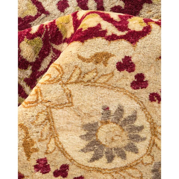 Mogul Purple 12 ft. x 18 ft. Oriental Wool Indoor Area Rug