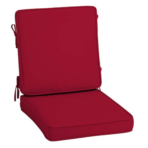 ARDEN SELECTIONS ProFoam 20 in. x 20 in. Caliente Red Outdoor High Back Chair Cushion