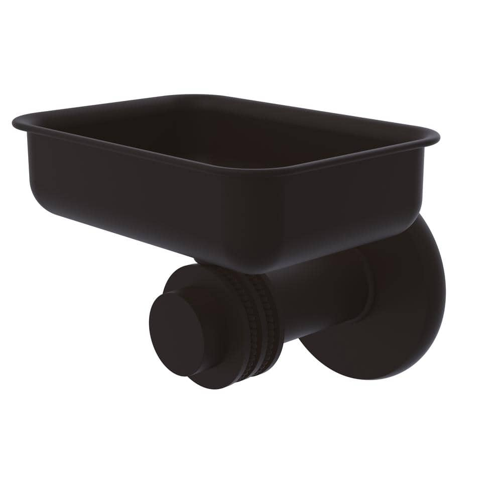 Allied Brass Mercury Collection Wall Mounted Soap Dish with Dotted Accents in Oil Rubbed Bronze