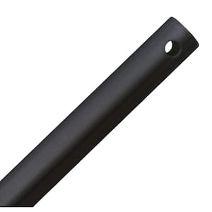 24 in. Flat Black Extension Downrod
