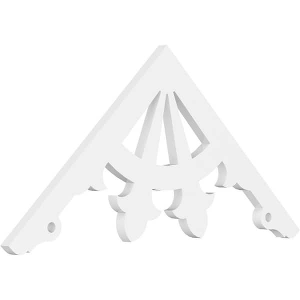 Ekena Millwork Riley 1 in. D x 16-1/2 in. W x 36 in. L Signature Urethane Gable Pediment