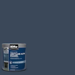 1 qt. #M500-7 Very Navy Semi-Gloss Enamel Urethane Alkyd Interior/Exterior Paint