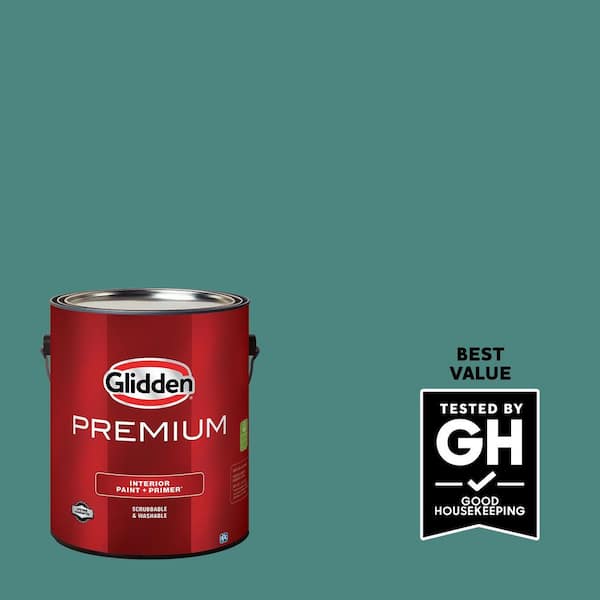 Glidden Premium 1 gal. PPG1142-6 Jericho Jade Flat Interior Latex Paint