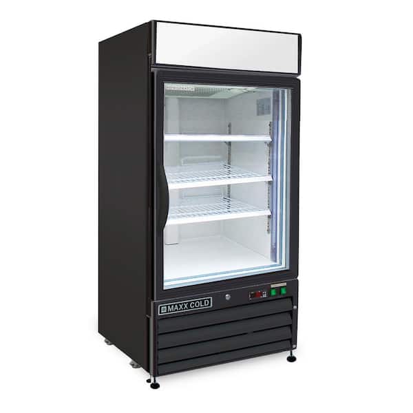 Maxx Cold X-Series 12 cu. ft. Single Door Merchandiser Refrigerator in Black