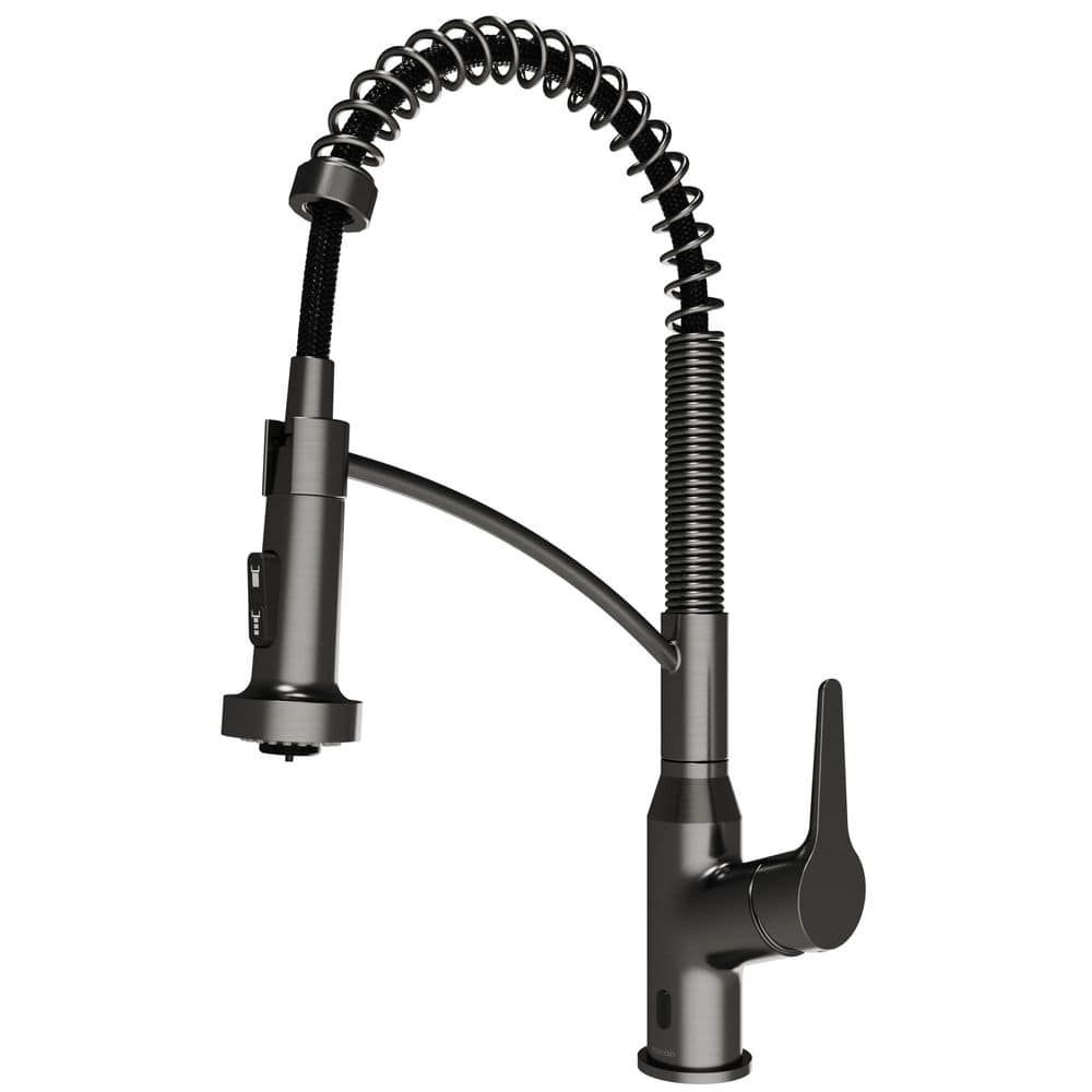 Scottsdale Single Handle Touchless Pull-Down Sprayer Kitchen Faucet in Spot-Free Gunmetal Grey price history on PriceWatchPro