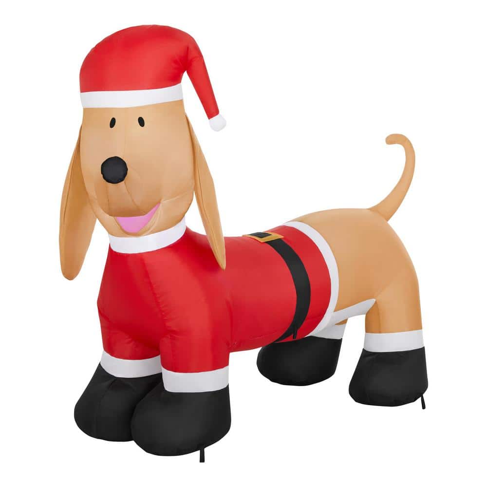 3.5 ft. LED Dachshund in Santa Suit Christmas AirBlown® Inflatable
