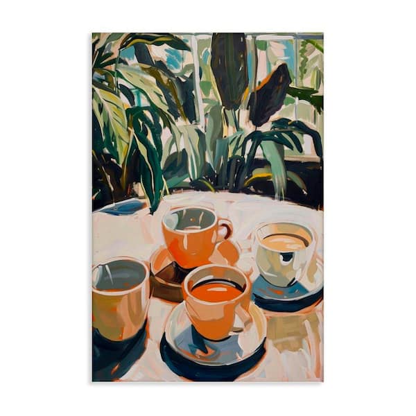 Stupell Industries Coffee Time Among Plants by LSR Design Studio Unframed Food Graphic Art Print 45 in. x 30 in.