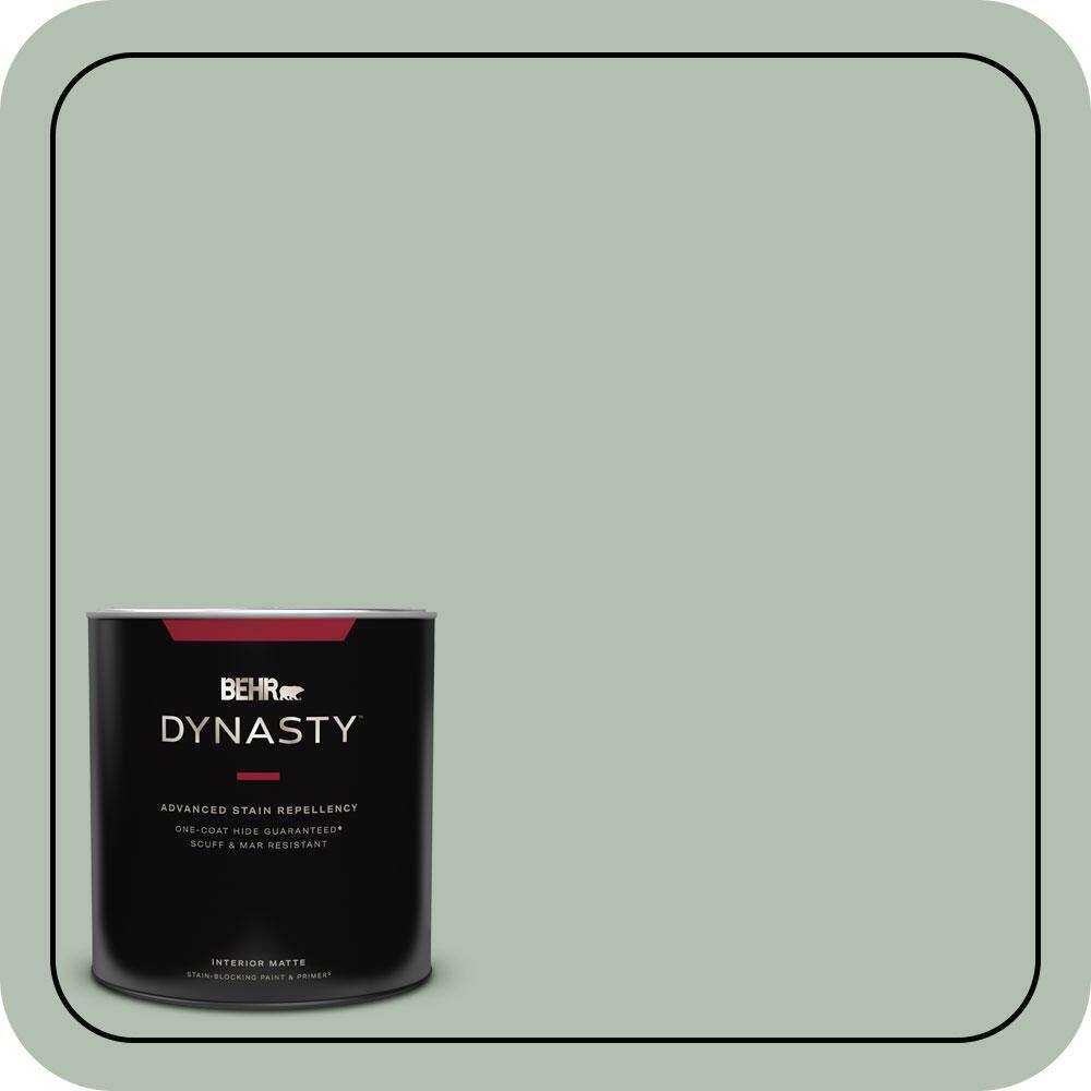 1 qt. #N400-3 Flagstaff Green One-Coat Hide Matte Interior Stain-Blocking Paint and Primer price history on PriceWatchPro