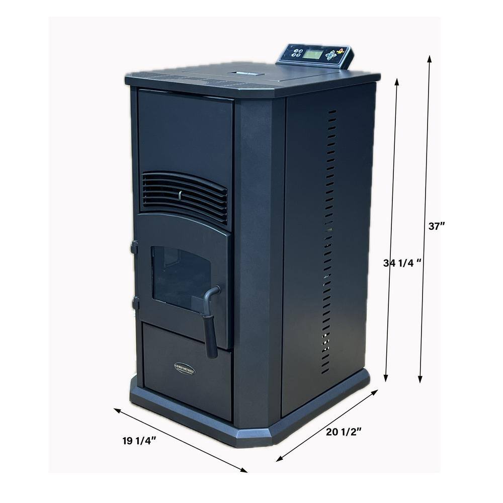 ComfortBilt Black Steel Freestanding Pellet Stove