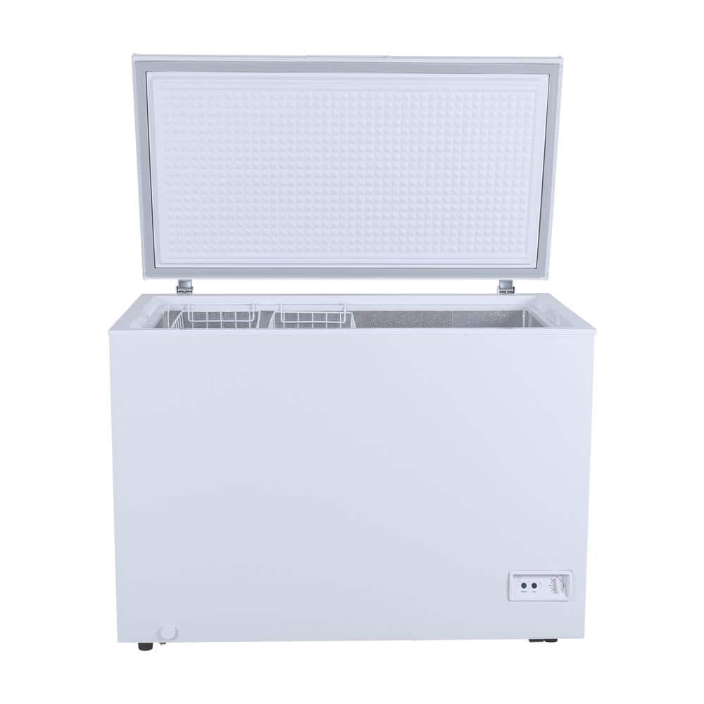 Avanti 10 Cu. Ft. White Commercial Chest Freezer with Solid Door