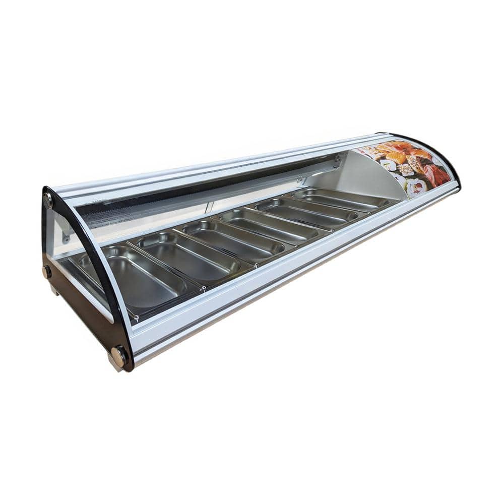 58.3 in. 2.9 cu. ft. Refrigerated Display Case Sushi Refrigerator NSF ES58C White