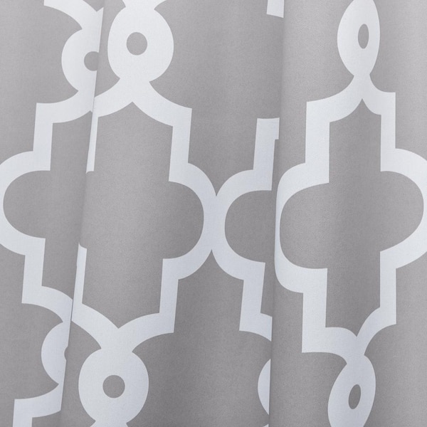 Ambesonne Quatrefoil Shower Curtain, Age-Old Trellis Pattern in