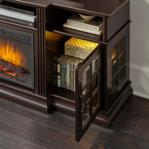 Home depot deals fireplace tv stand