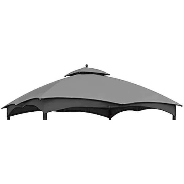 CoastShade 10 ft. x 12 ft. Polyester Fabric Replacement Canopy Top Gray