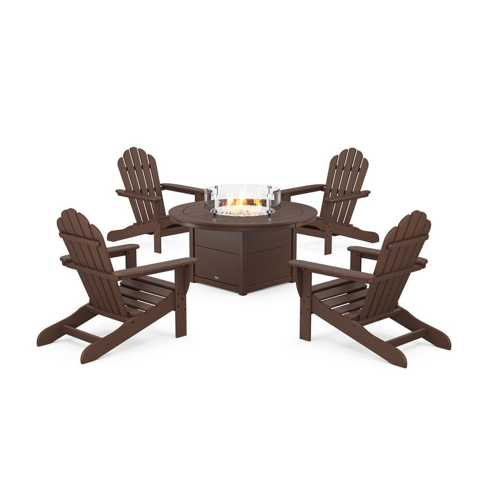 Monterey Bay Vintage Lantern 5-Pieces Plastic Adirondack Patio Fire Pit Set price history on PriceWatchPro