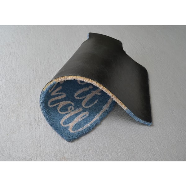 Vinyl Back Multi Colored Let It Snow 30 in. x 18 in. Coir Door Mat