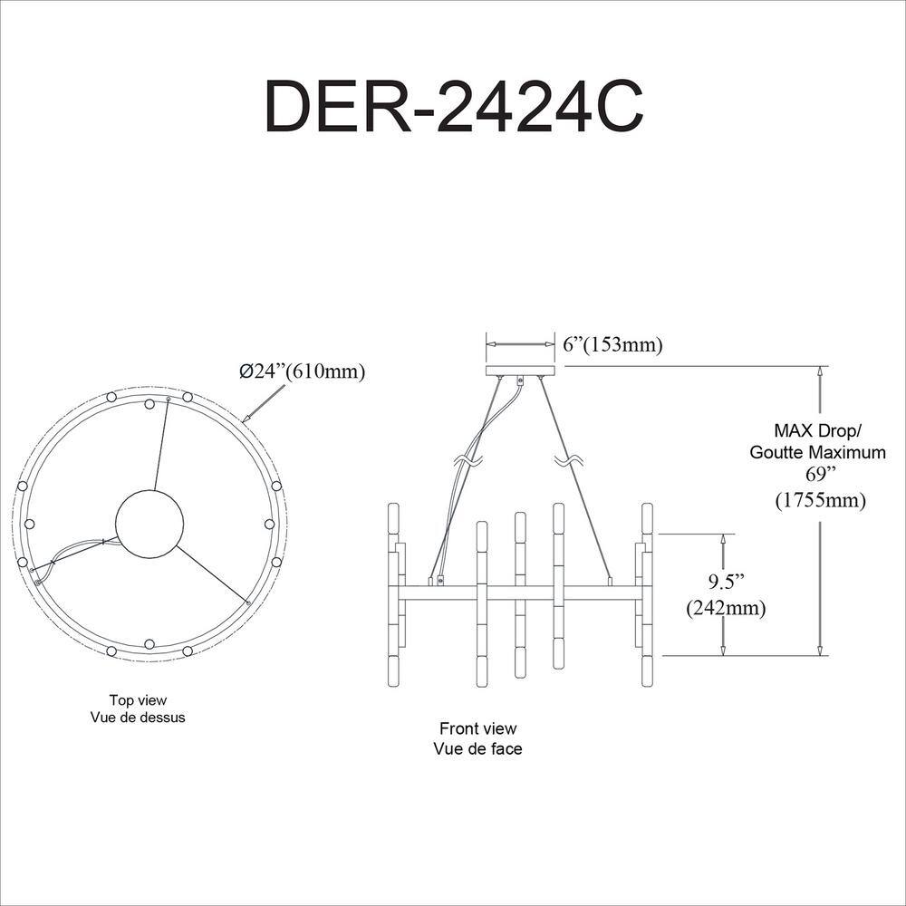Matte Black and Chrome 24-Light Wagon Wheel Chandelier