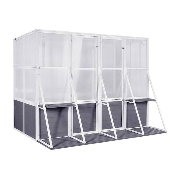 9 ft. W x 8 ft. D Wood Shed with Double Door (72 sq. ft. )