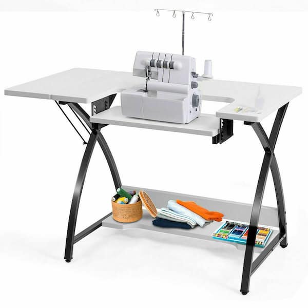 Folding Sewing Table Multipurpose Craft Station & Side Desk with