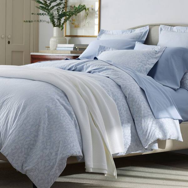 Legends Hotel Jacquard Leaf Wrinkle-Free Supima Cotton Flat Sheet