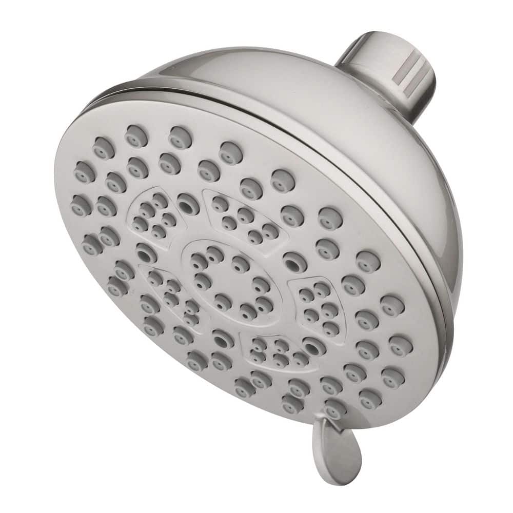9-Spray Patterns with 1.8 GPM 4.5 in. Single Wall Mount Fixed Shower Head in Brushed Nickel price history on PriceWatchPro