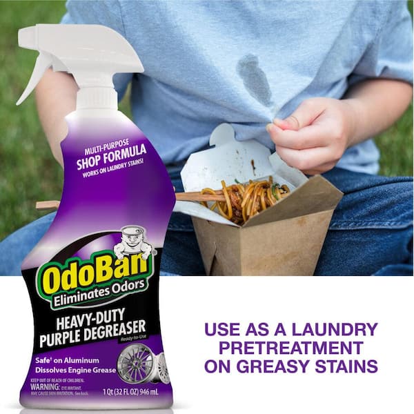 OdoBan 32 oz. Heavy-Duty Purple Degreaser Ready-to-Use Spray