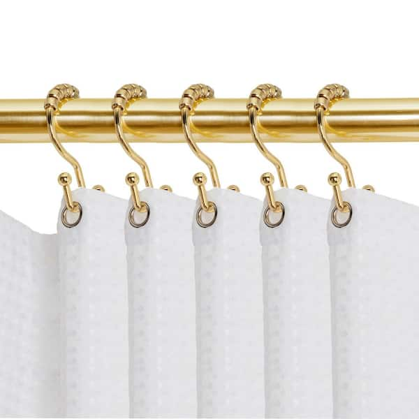 Double Roller Shower Hook in Gold