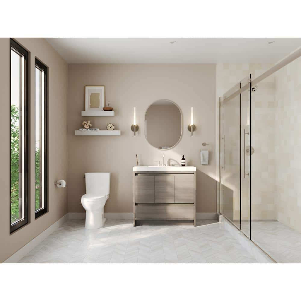 Dolomite Snow Polished Porcelain Marble Look Mosaic Tile