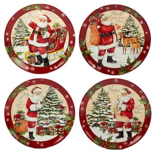 Holiday Wishes by Susan Winget 11 in. Dinner Plate (Set of 4)