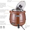 110V Commercial Food Warmer 8.4 Qt Capacity, 500W Electric Soup Warmer  Adjustable Temp.86-185?, Stainless