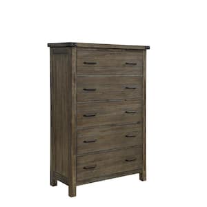 New Classic Furniture Galleon Walnut 5-drawer 40 in. Chest