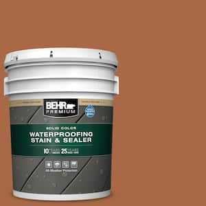 5 gal. #PPU3-16 Maple Glaze Solid Color Waterproofing Exterior Wood Stain and Sealer