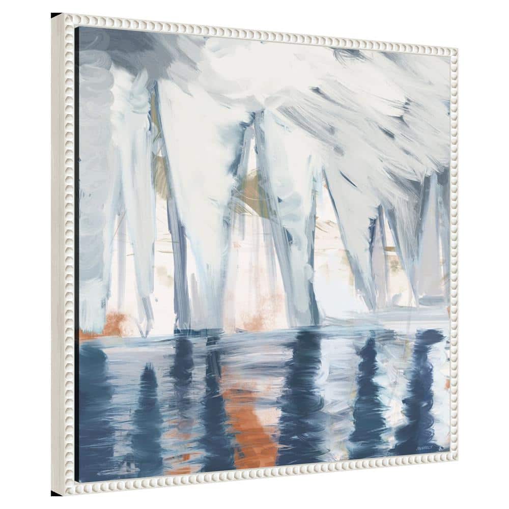 Beaded Framed Abstract Nautical Canvas Wall Art