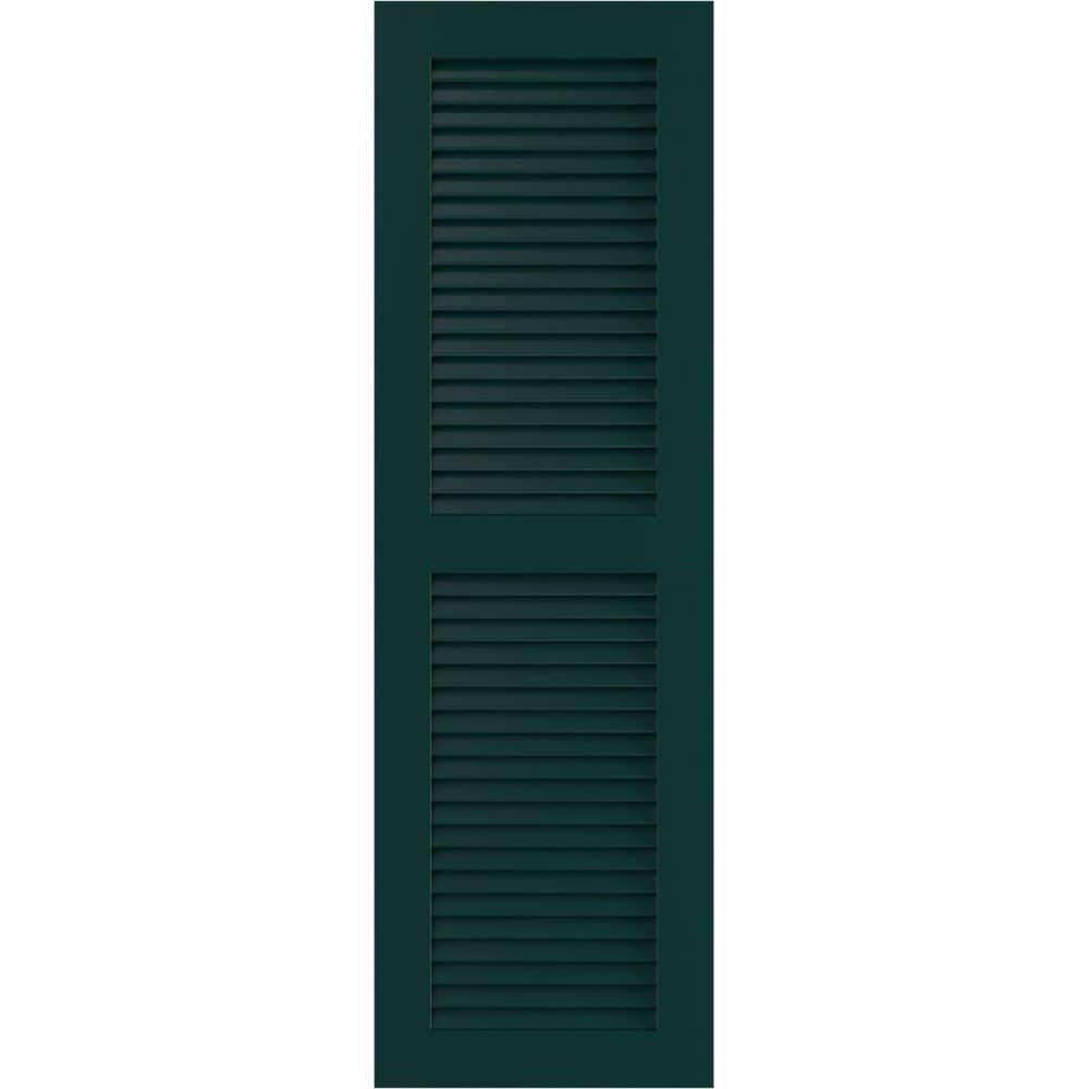 "18"" x 38"" True Fit PVC Two Equal Louver Shutters, Thermal Green (Per Pair)" price history on PriceWatchPro