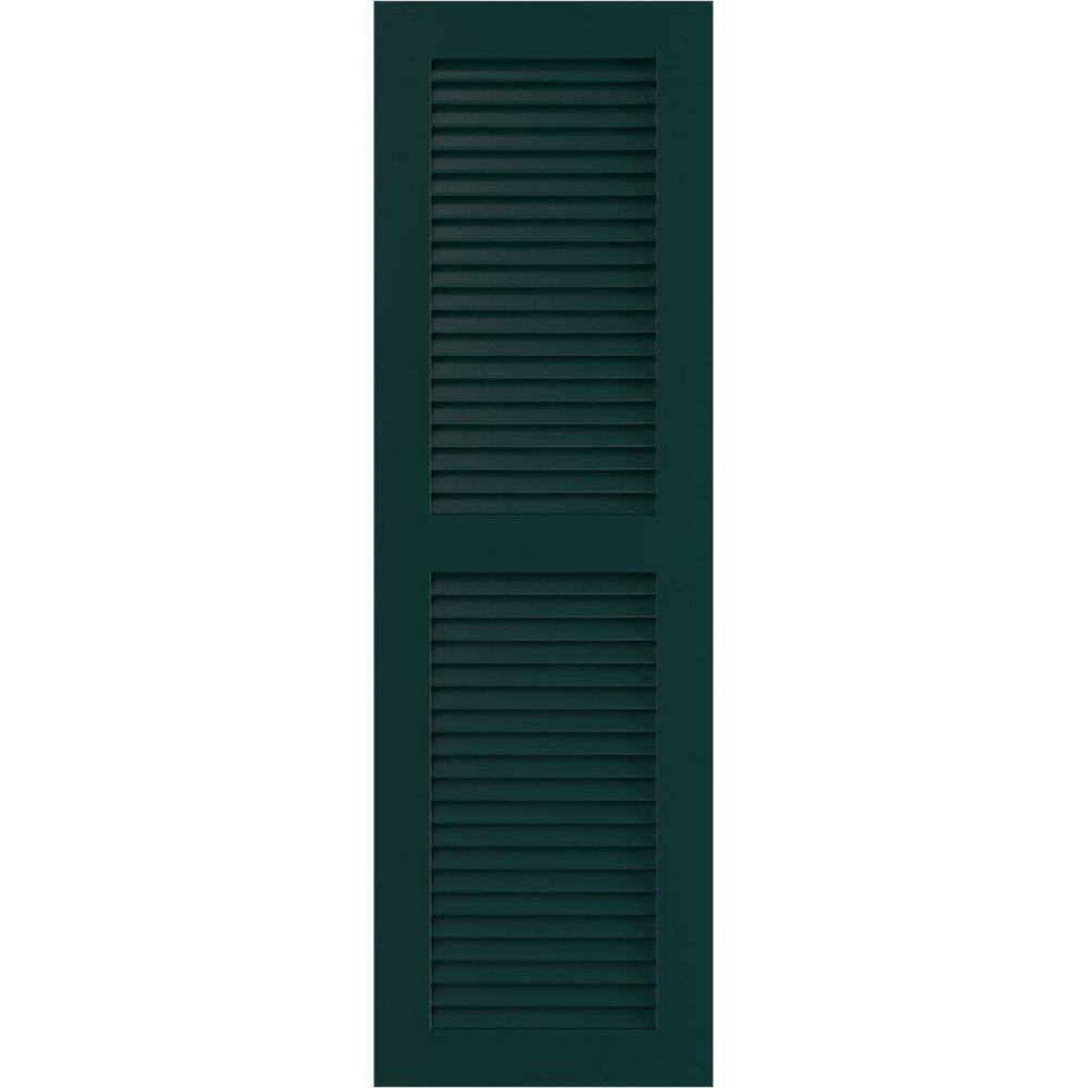 "18"" x 52"" True Fit PVC Two Equal Louver Shutters, Thermal Green (Per Pair)" price history on PriceWatchPro