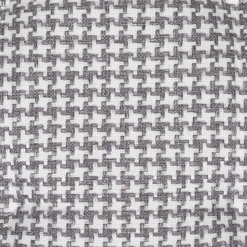Gray Houndstooth Memory Foam U-Shaped Dining Chair Cushions Set of 6