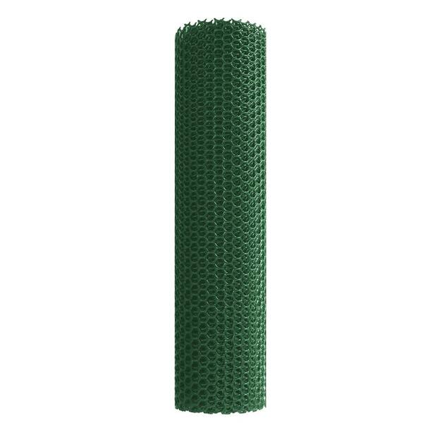 Angel Sar 15.7 in. x 10 ft. Plastic Wire Mesh Fence Roll, Chicken Wire Mesh for Poultry Dogs Rabbit Snake Barrier (Green)